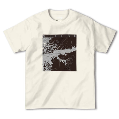 【三笠（北海道）】地図柄ヘビーウェイトTシャツ