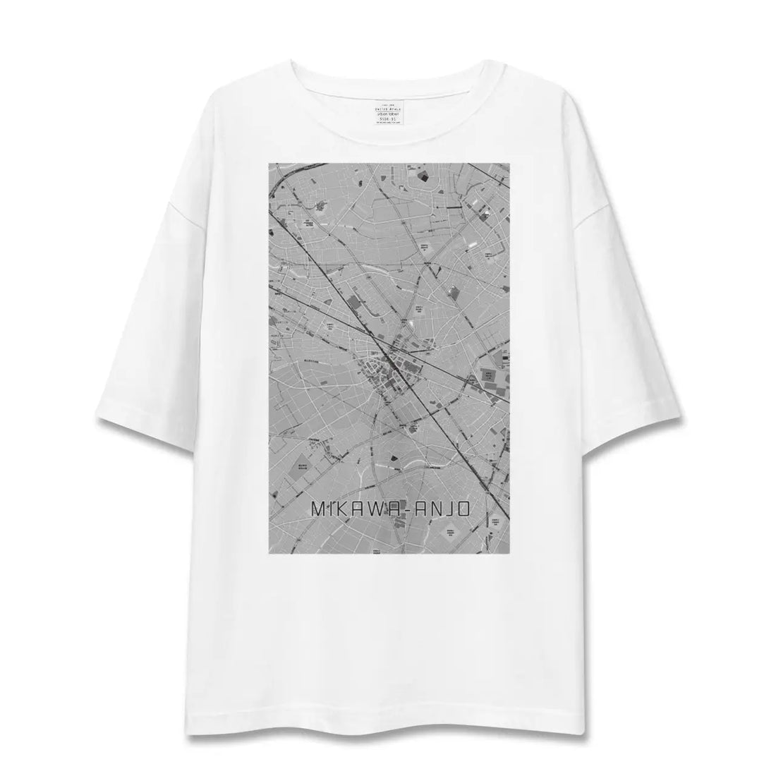 【三河安城(愛知県)】地図柄ビッグシルエットTシャツ