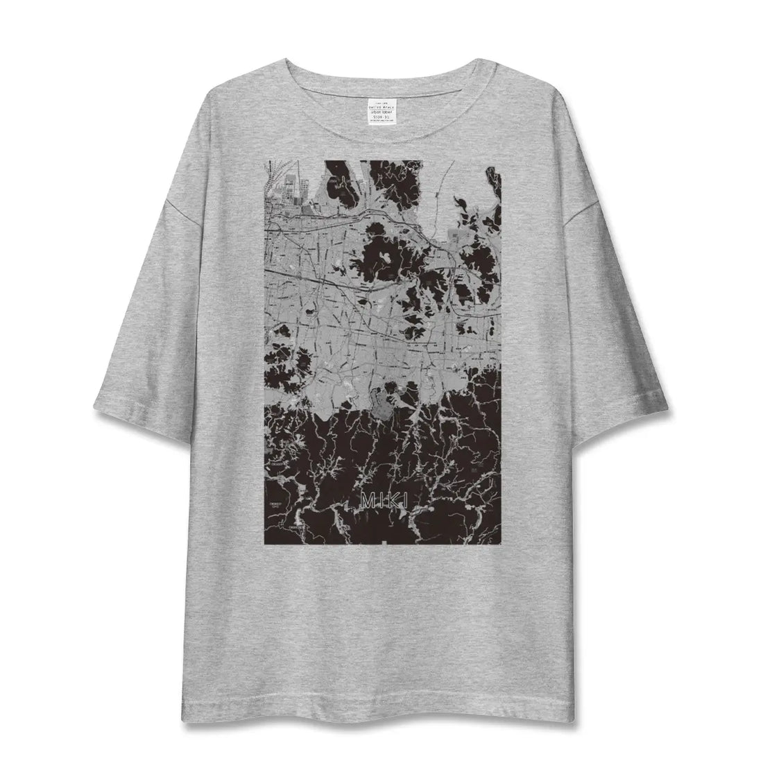 【三木（香川県）（香川県）】地図柄ビッグシルエットTシャツ