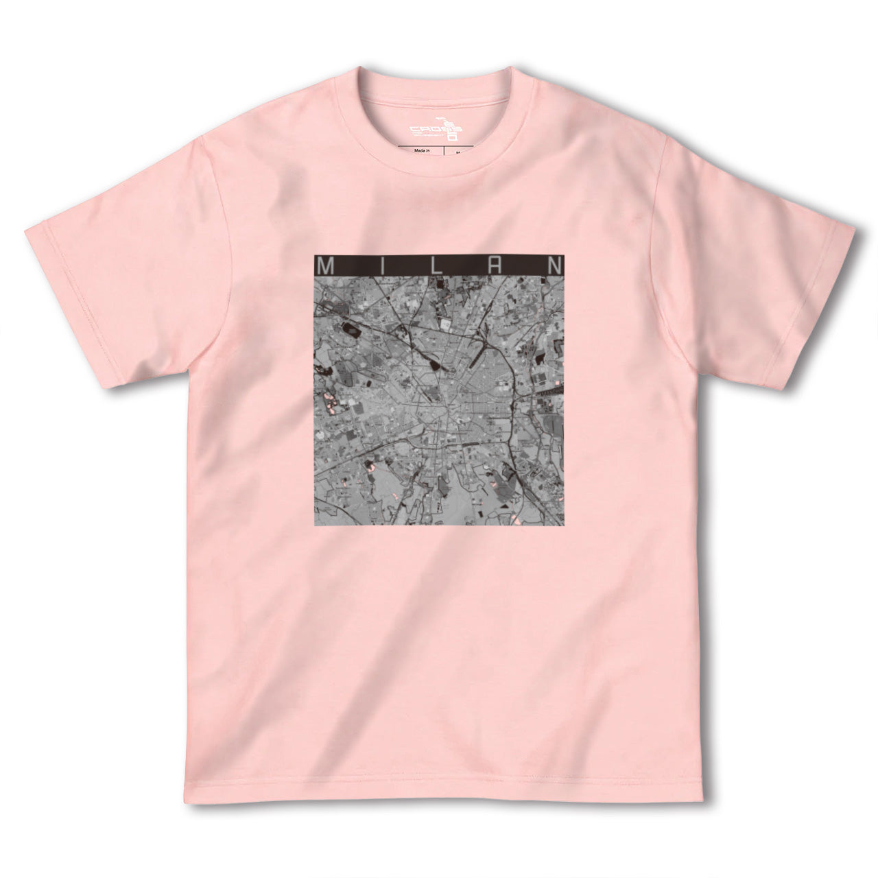 【ミラノ(イタリア)】地図柄ヘビーウェイトTシャツ