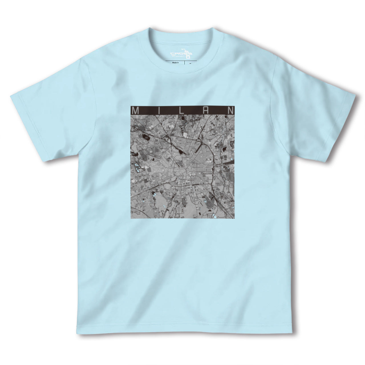 【ミラノ(イタリア)】地図柄ヘビーウェイトTシャツ