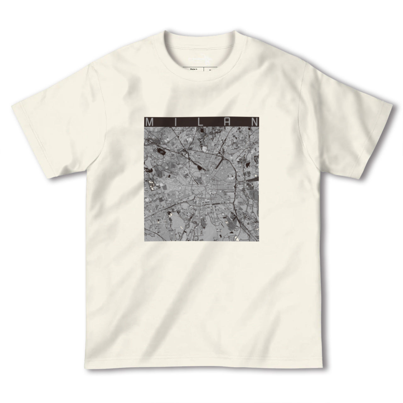 【ミラノ(イタリア)】地図柄ヘビーウェイトTシャツ