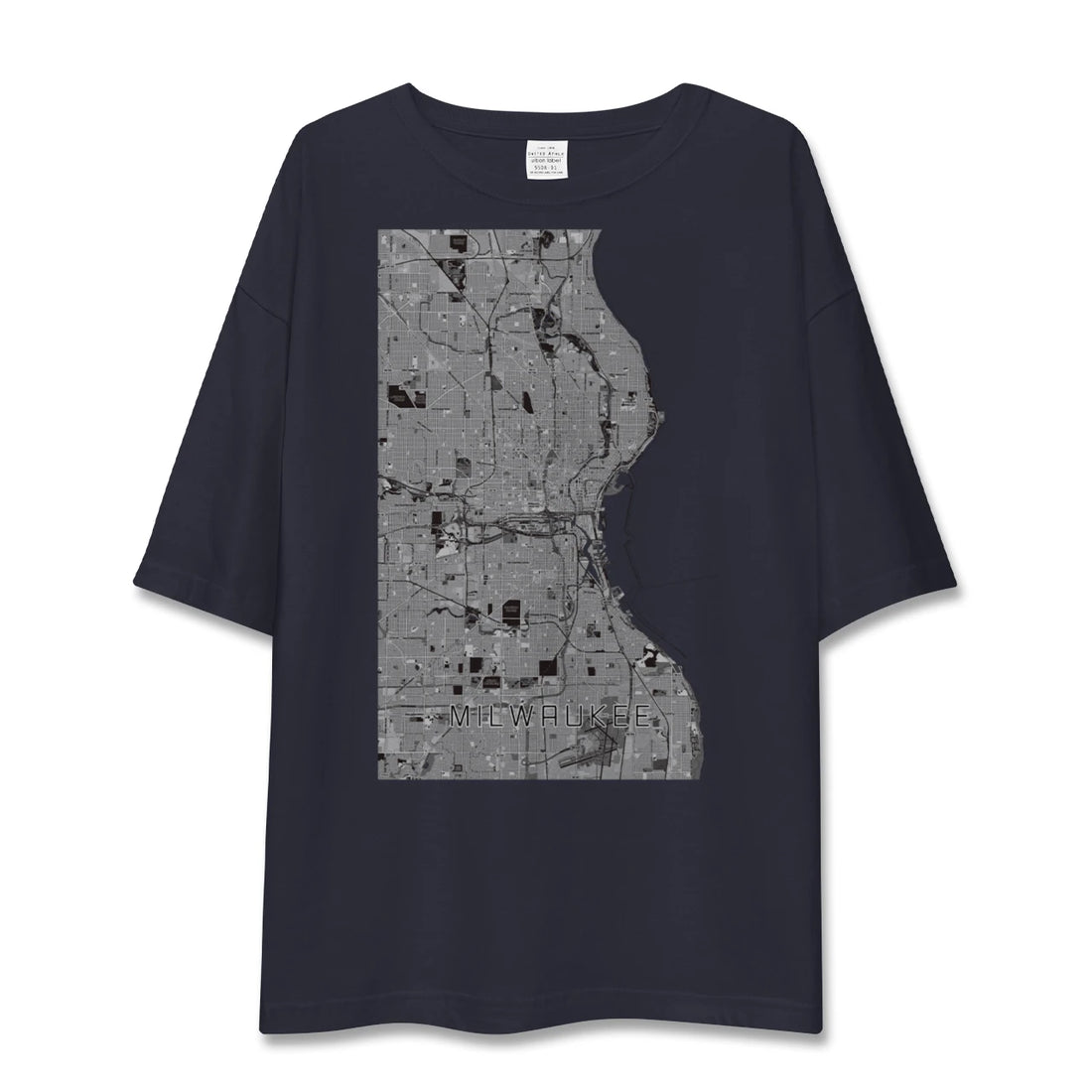 【ミルウォーキー（アメリカ）】地図柄ビッグシルエットTシャツ