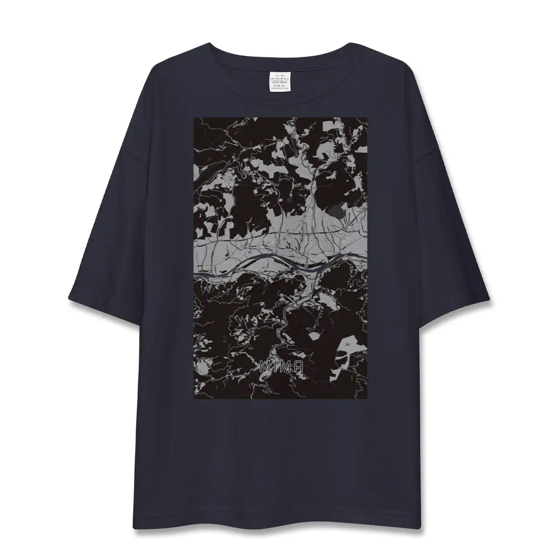 【美馬（徳島県）】地図柄ビッグシルエットTシャツ