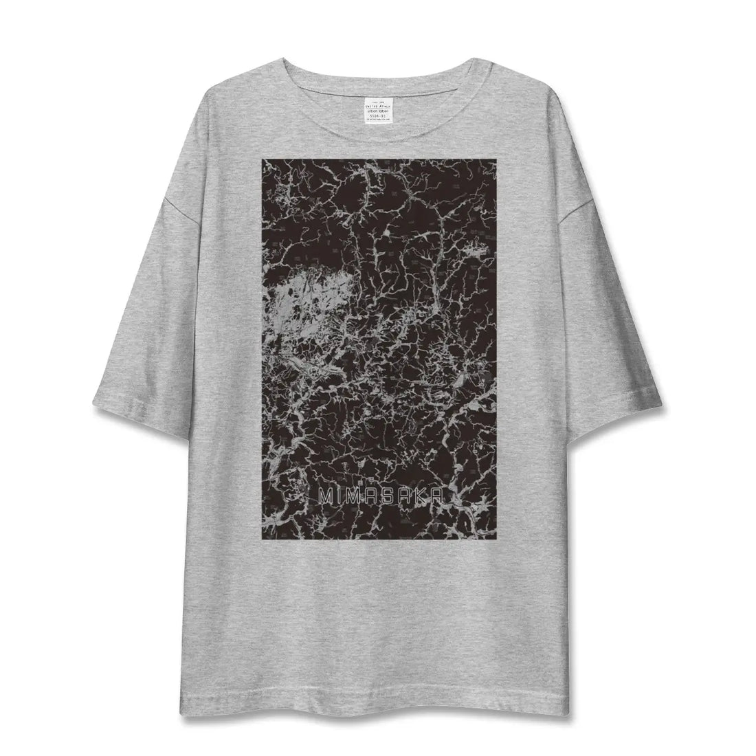 【美作（岡山県）】地図柄ビッグシルエットTシャツ