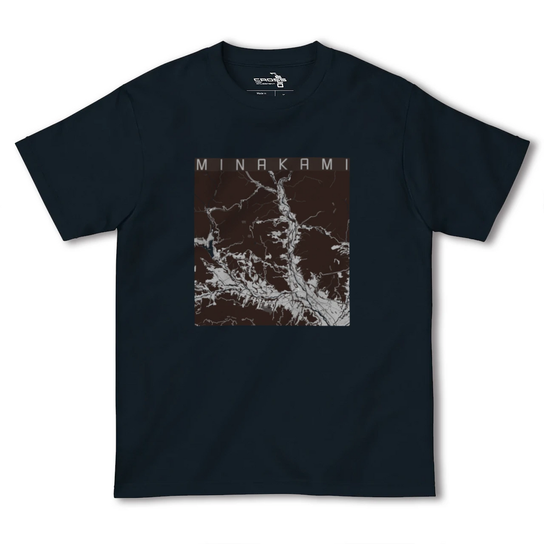 【みなかみ(群馬県)】地図柄ヘビーウェイトTシャツ