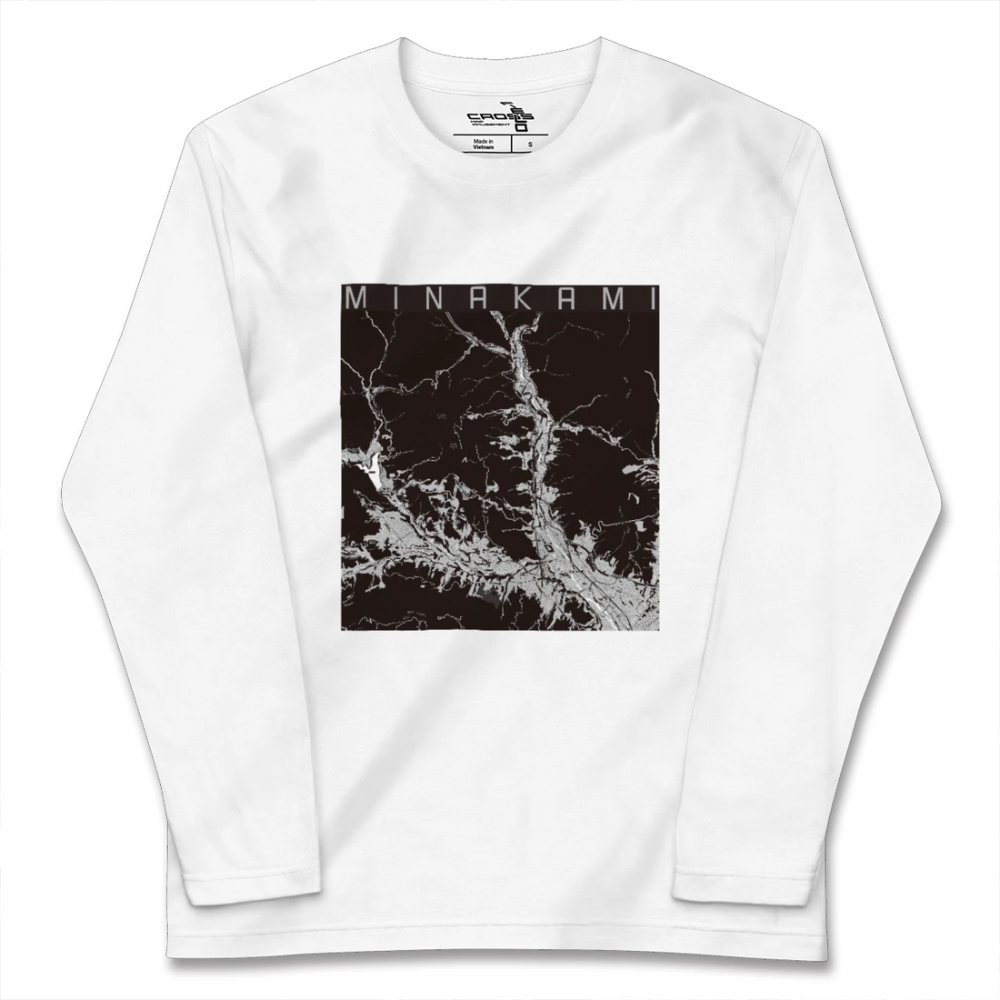 【みなかみ(群馬県)】地図柄ロングスリーブTシャツ
