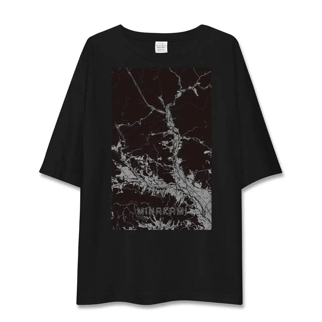 【みなかみ(群馬県)】地図柄ビッグシルエットTシャツ