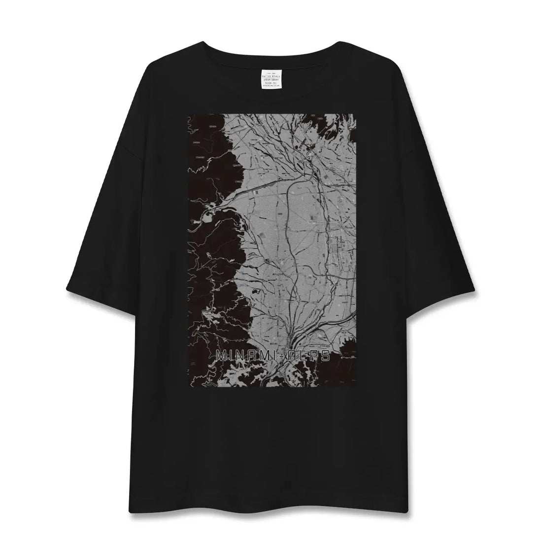 【南アルプス(山梨県)】地図柄ビッグシルエットTシャツ