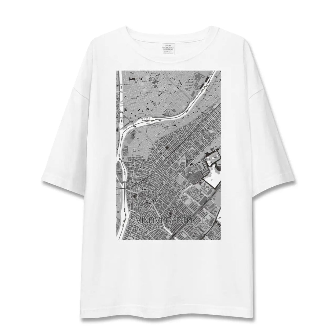 【南行徳（千葉県）】地図柄ビッグシルエットTシャツ