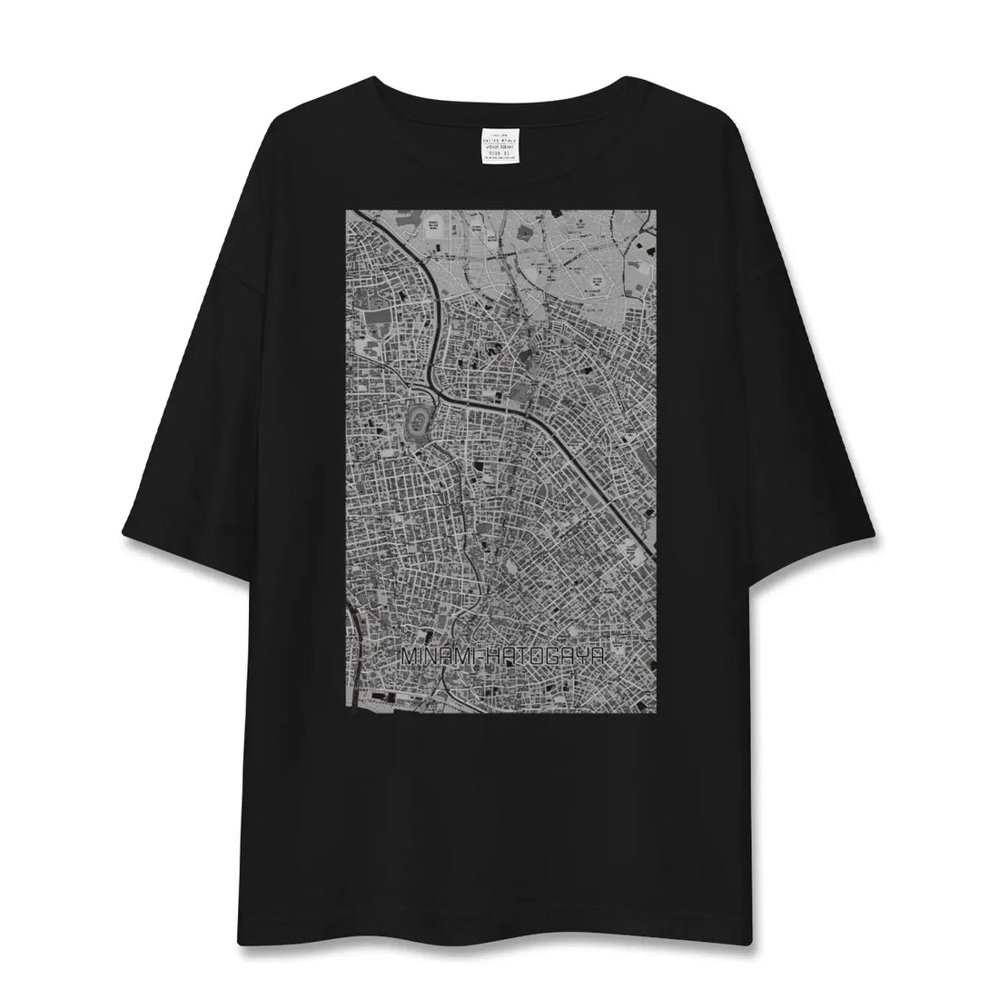 【南鳩ヶ谷（埼玉県）】地図柄ビッグシルエットTシャツ