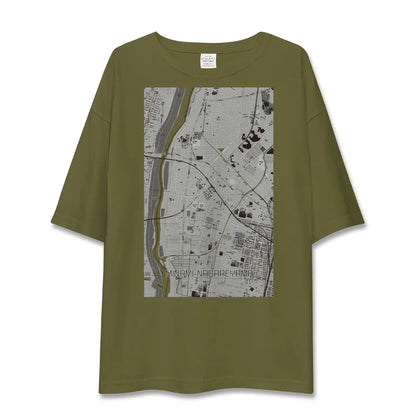 【南流山（千葉県）】地図柄ビッグシルエットTシャツ