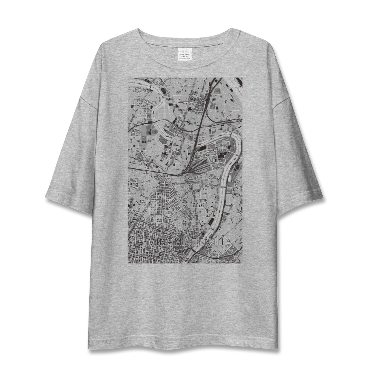 【南千住（東京都）】地図柄ビッグシルエットTシャツ