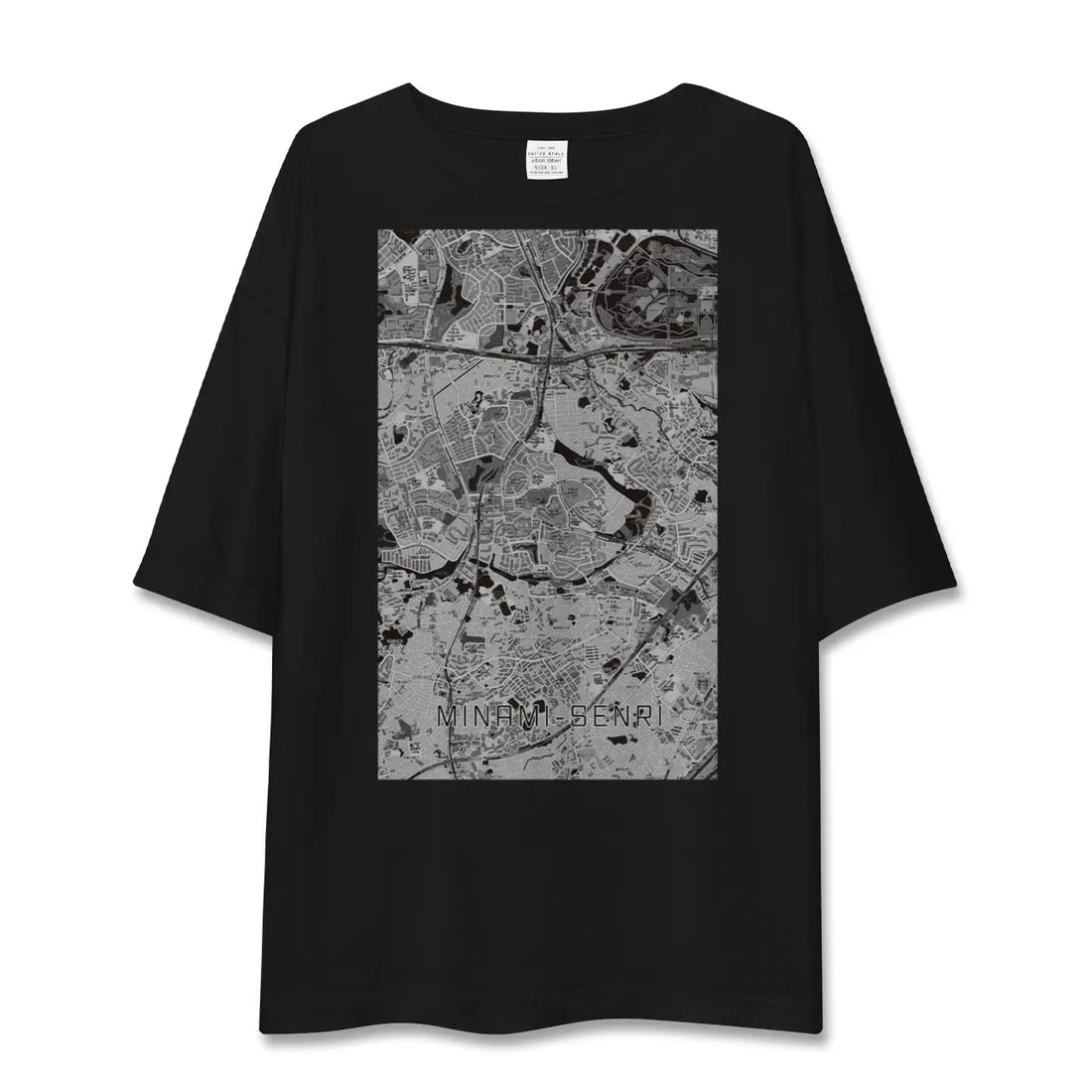 【南千里(大阪府)】地図柄ビッグシルエットTシャツ