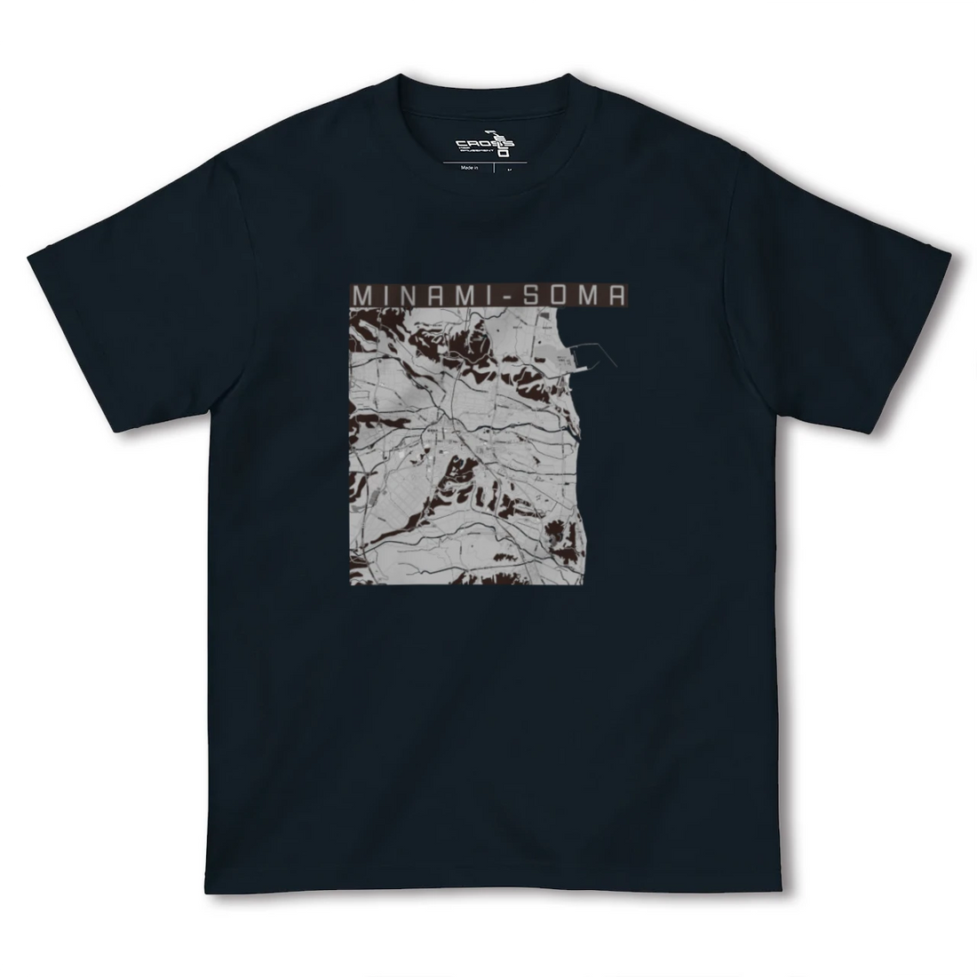 【南相馬（福島県）】地図柄ヘビーウェイトTシャツ