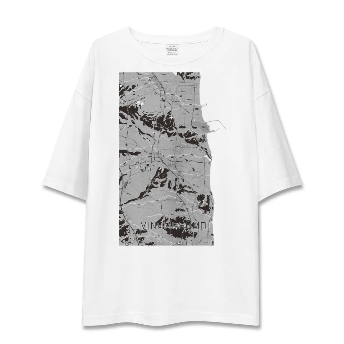 【南相馬(福島県)】地図柄ビッグシルエットTシャツ