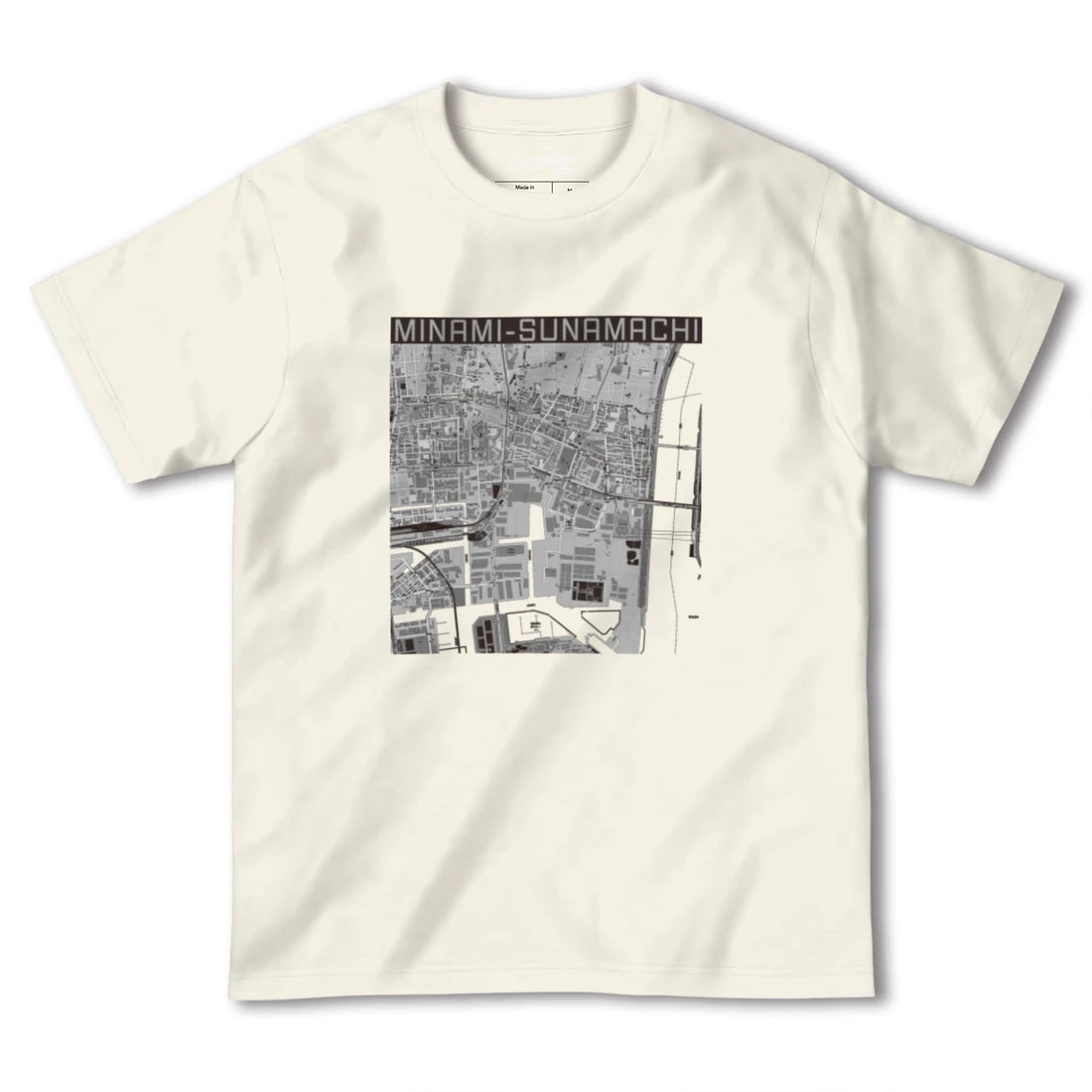 【南砂町(東京都)】地図柄ヘビーウェイトTシャツ