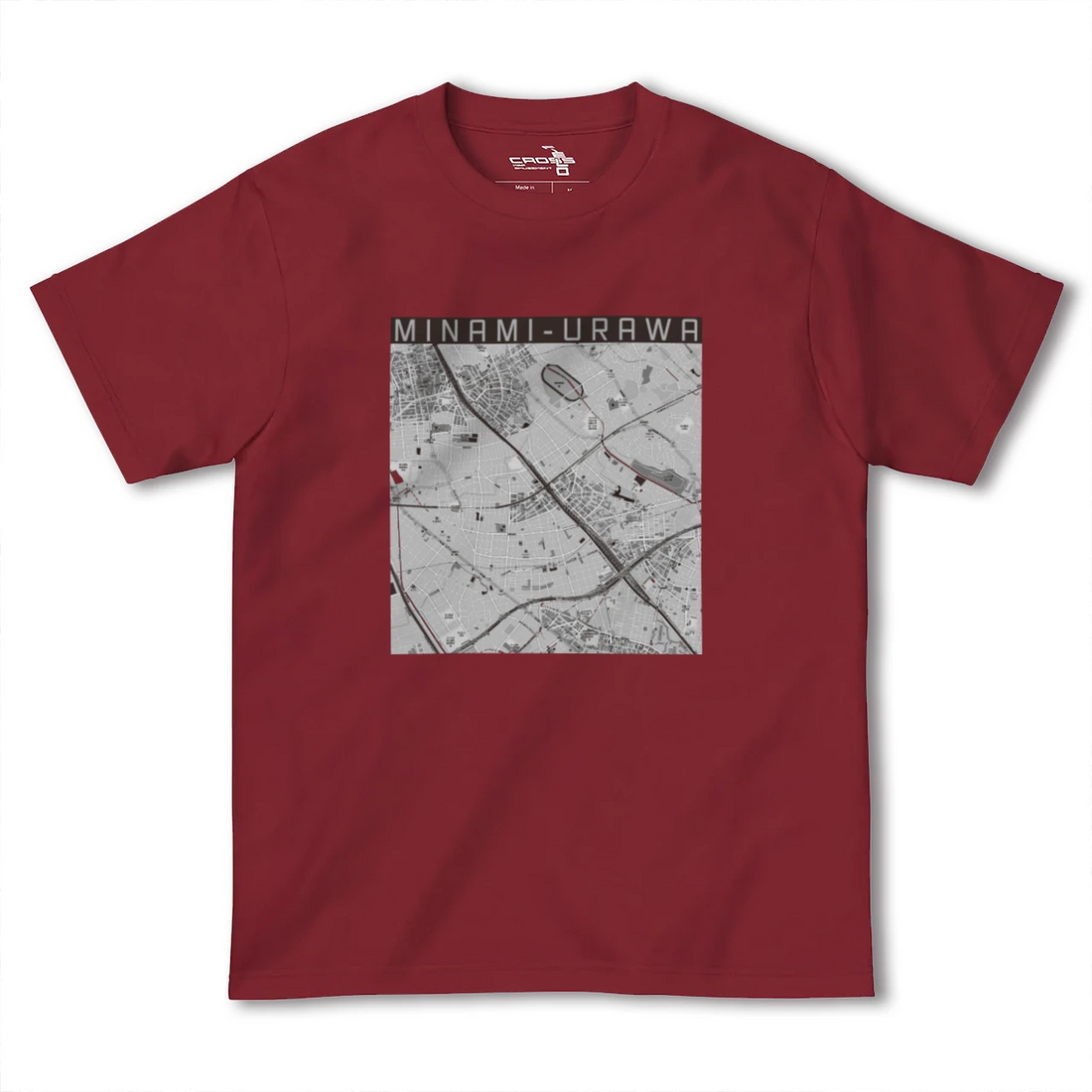 【南浦和(埼玉県)】地図柄ヘビーウェイトTシャツ