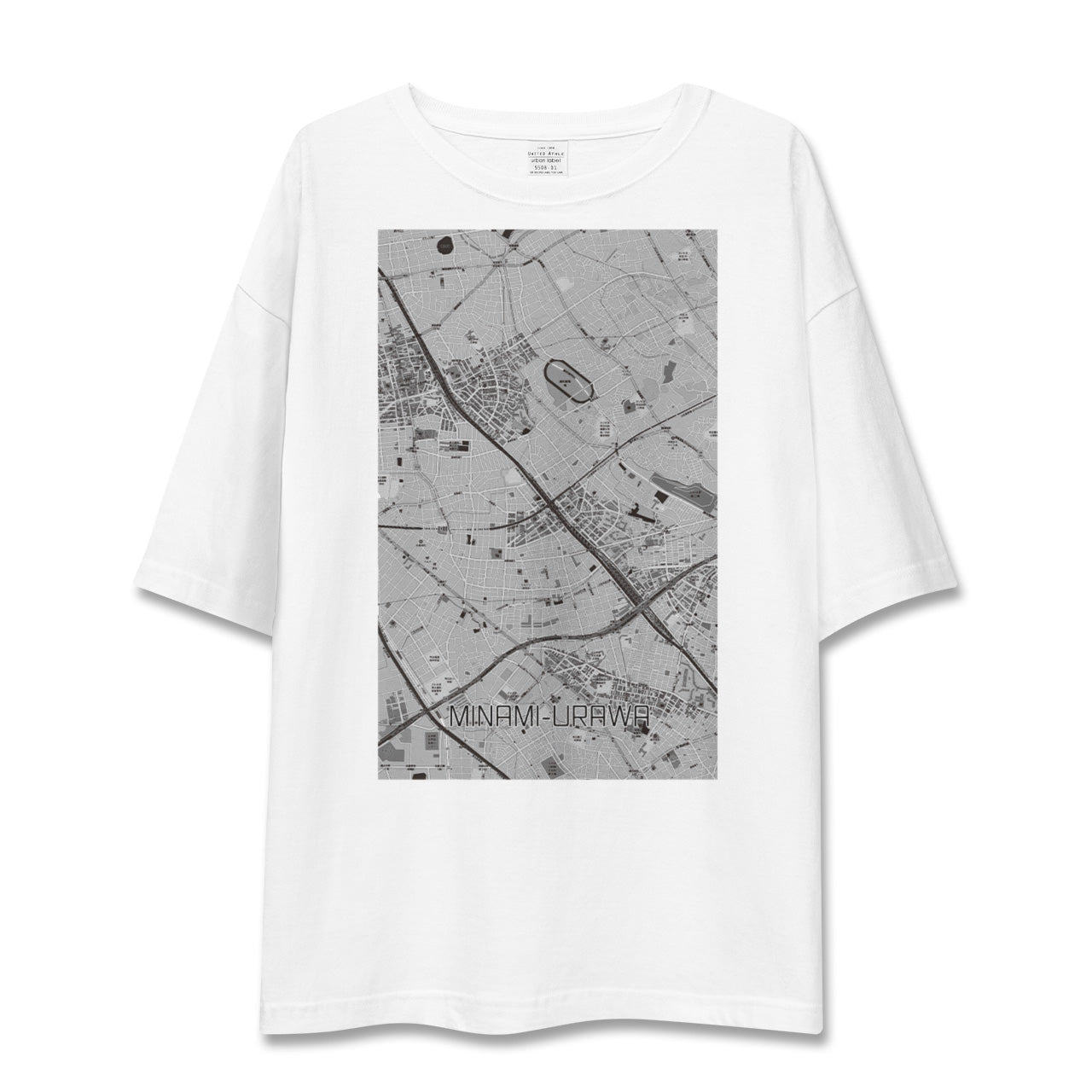 【南浦和（埼玉県）】地図柄ビッグシルエットTシャツ