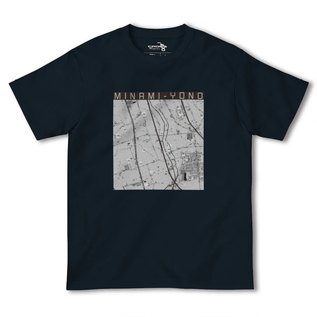【南与野(埼玉県)】地図柄ヘビーウェイトTシャツ