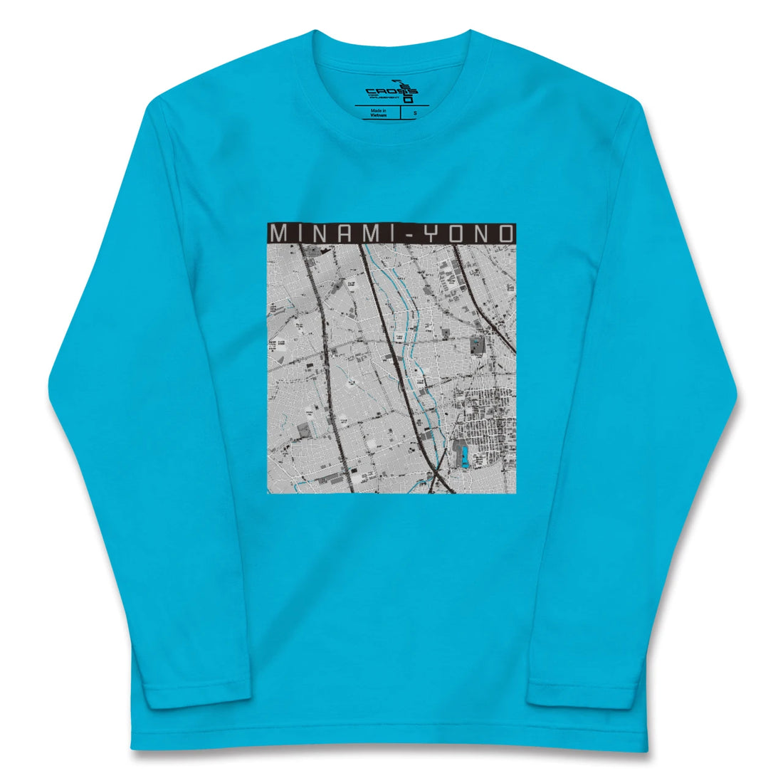 【南与野(埼玉県)】地図柄ロングスリーブTシャツ