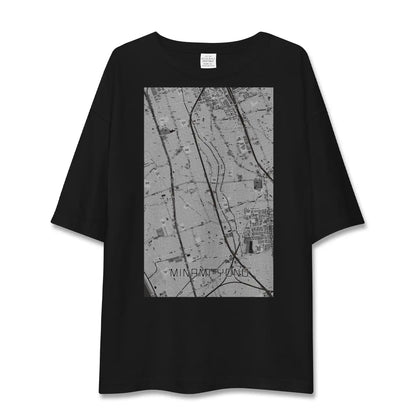【南与野（埼玉県）】地図柄ビッグシルエットTシャツ