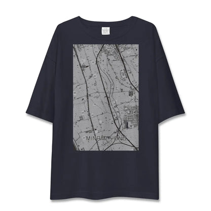 【南与野（埼玉県）】地図柄ビッグシルエットTシャツ