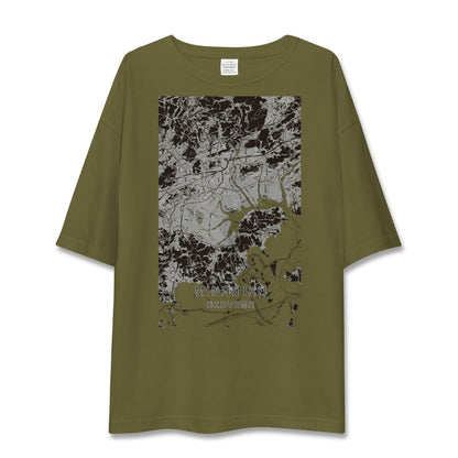 【南区（岡山市）（岡山県）】地図柄ビッグシルエットTシャツ