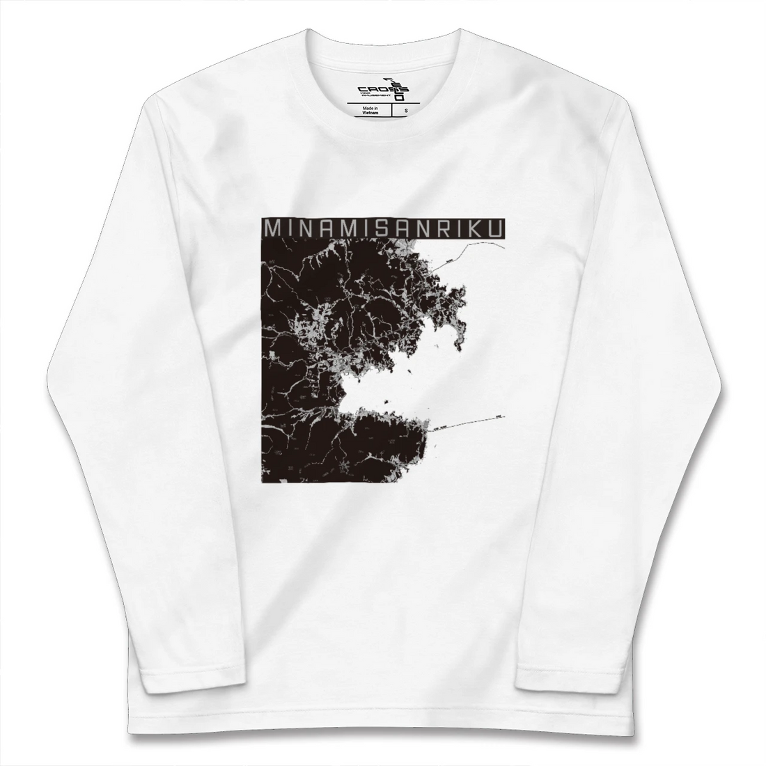 【南三陸(宮城県)】地図柄ロングスリーブTシャツ