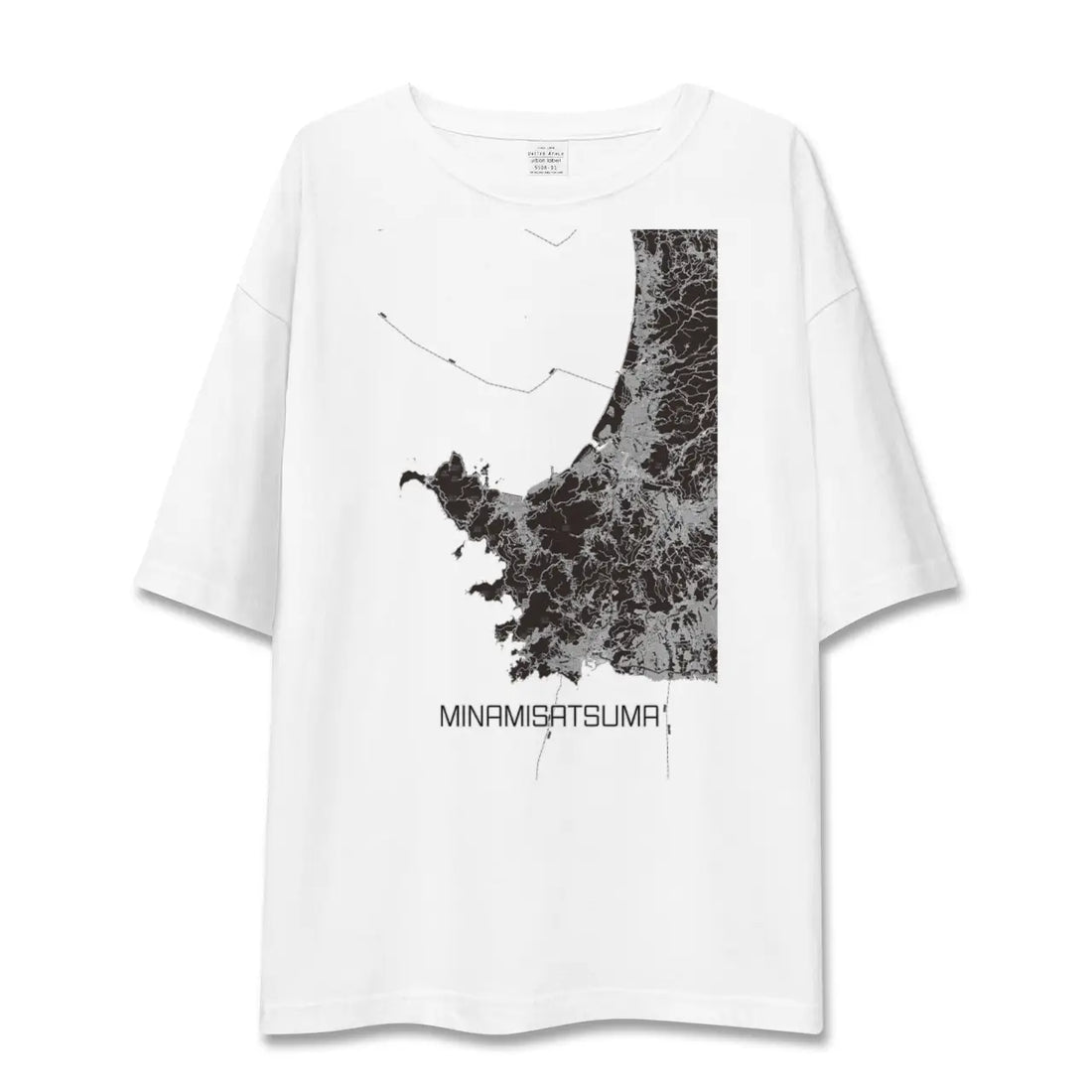 【南さつま(鹿児島県)】地図柄ビッグシルエットTシャツ