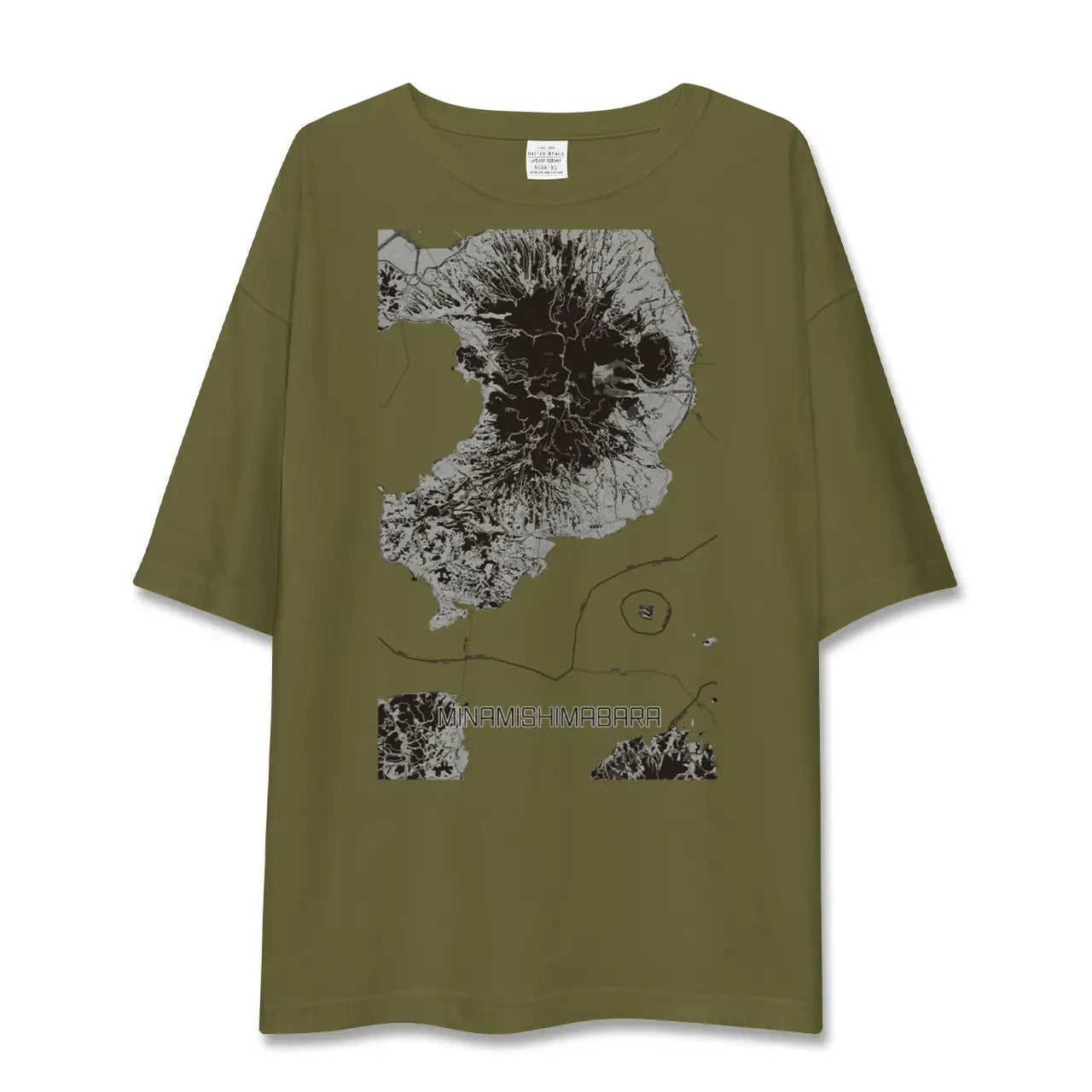 【南島原（長崎県）】地図柄ビッグシルエットTシャツ