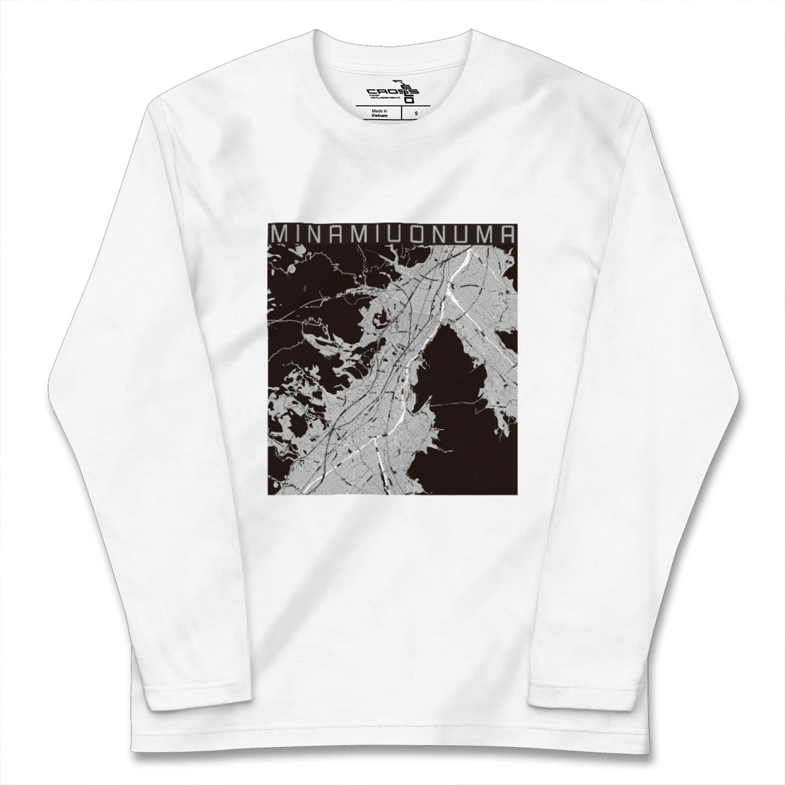 【南魚沼(新潟県)】地図柄ロングスリーブTシャツ