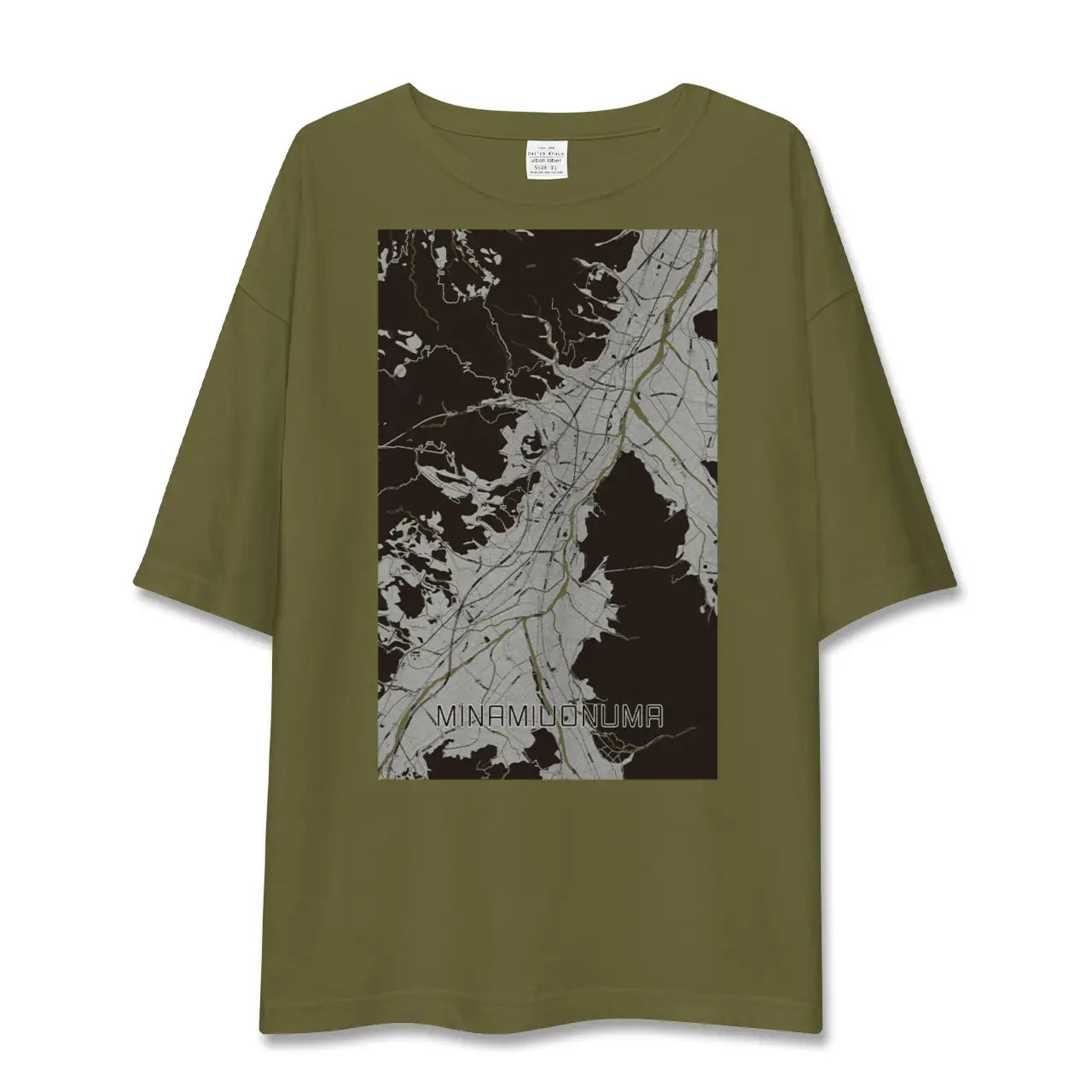 【南魚沼（新潟県）】地図柄ビッグシルエットTシャツ