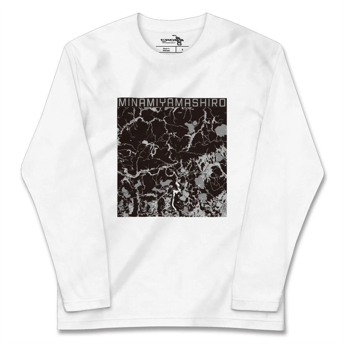 【南山城(京都府)】地図柄ロングスリーブTシャツ