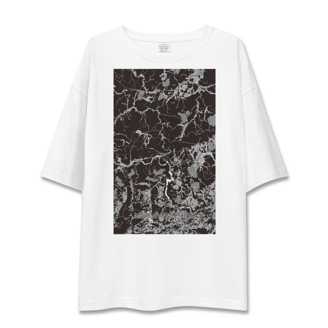 【南山城(京都府)】地図柄ビッグシルエットTシャツ