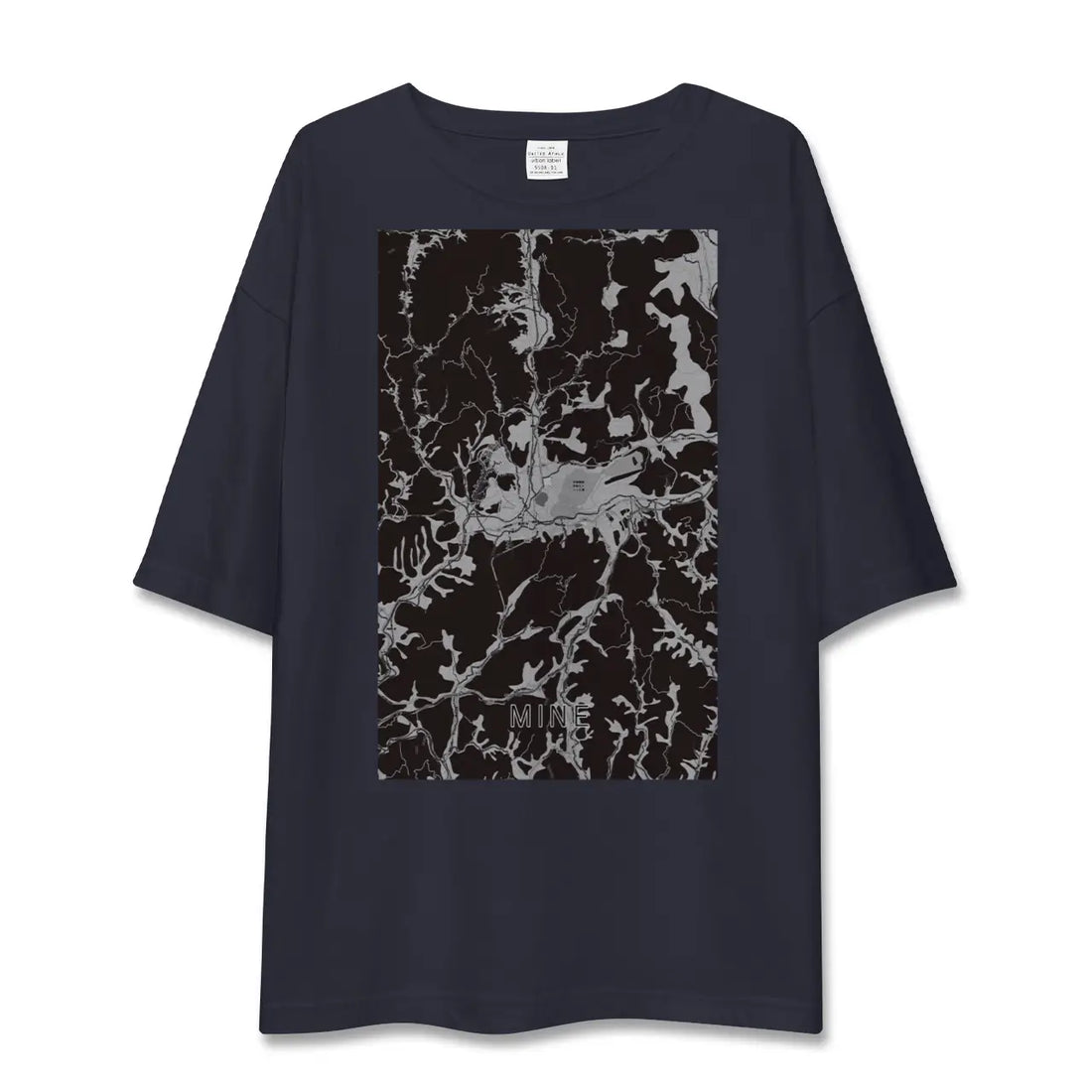 【美祢（山口県）】地図柄ビッグシルエットTシャツ