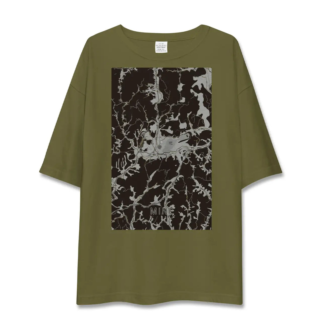 【美祢(山口県)】地図柄ビッグシルエットTシャツ