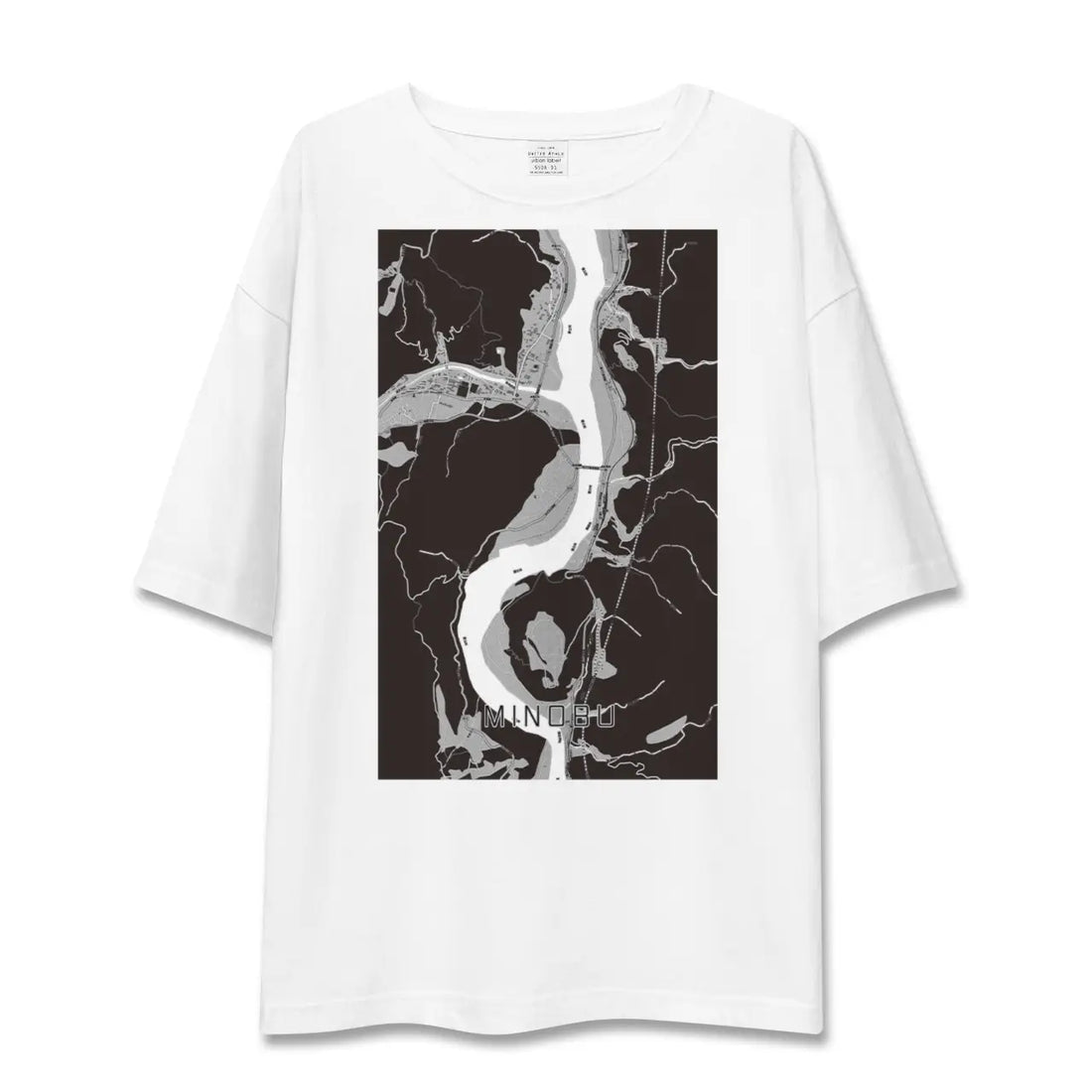 【身延(山梨県)】地図柄ビッグシルエットTシャツ