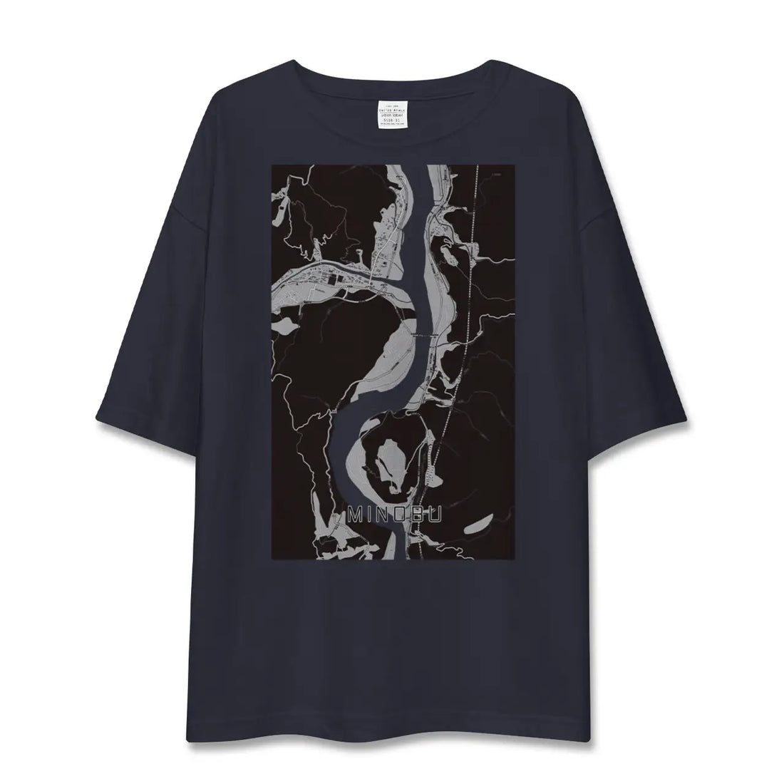 【身延（山梨県）】地図柄ビッグシルエットTシャツ