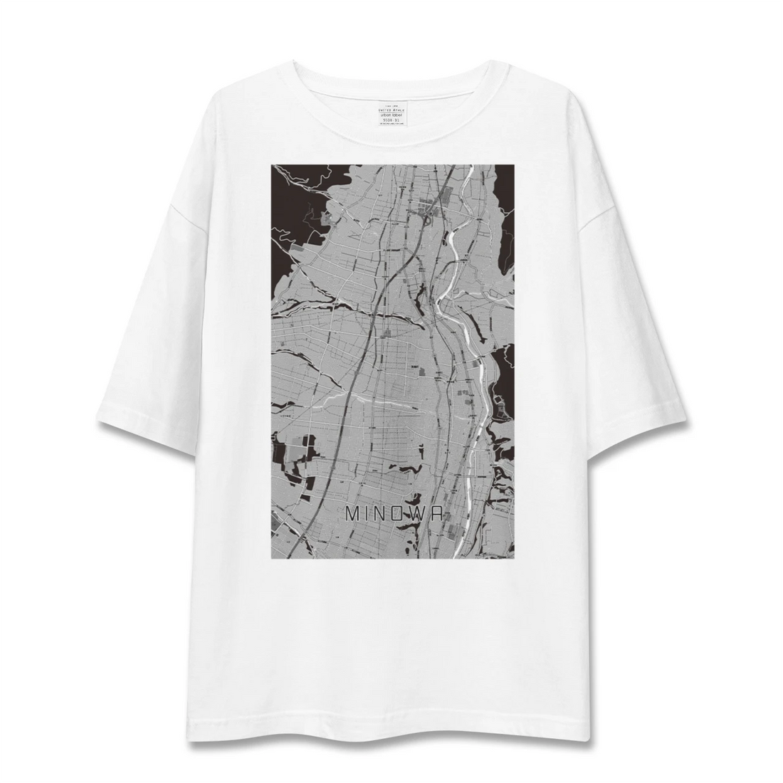 【箕輪(長野県)】地図柄ビッグシルエットTシャツ