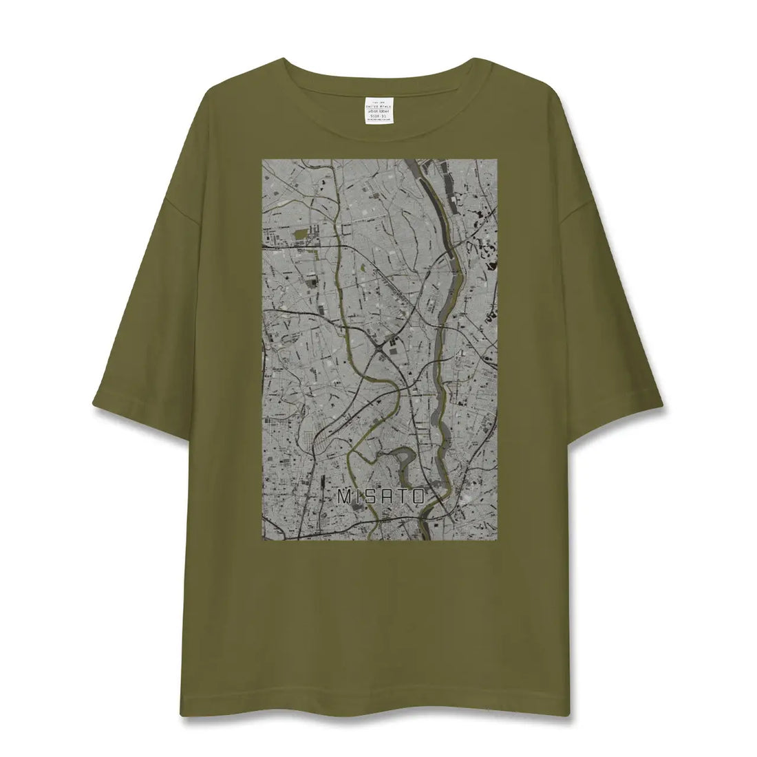 【三郷(埼玉県)】地図柄ビッグシルエットTシャツ