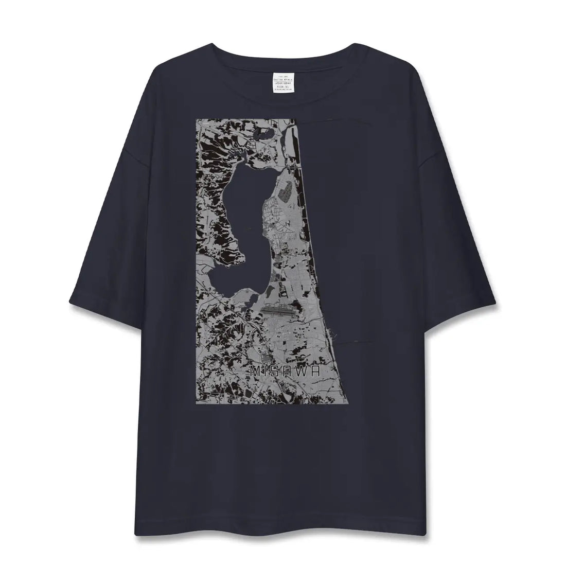 【三沢(青森県)】地図柄ビッグシルエットTシャツ