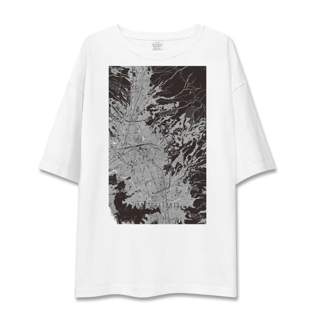 【三島(静岡県)】地図柄ビッグシルエットTシャツ