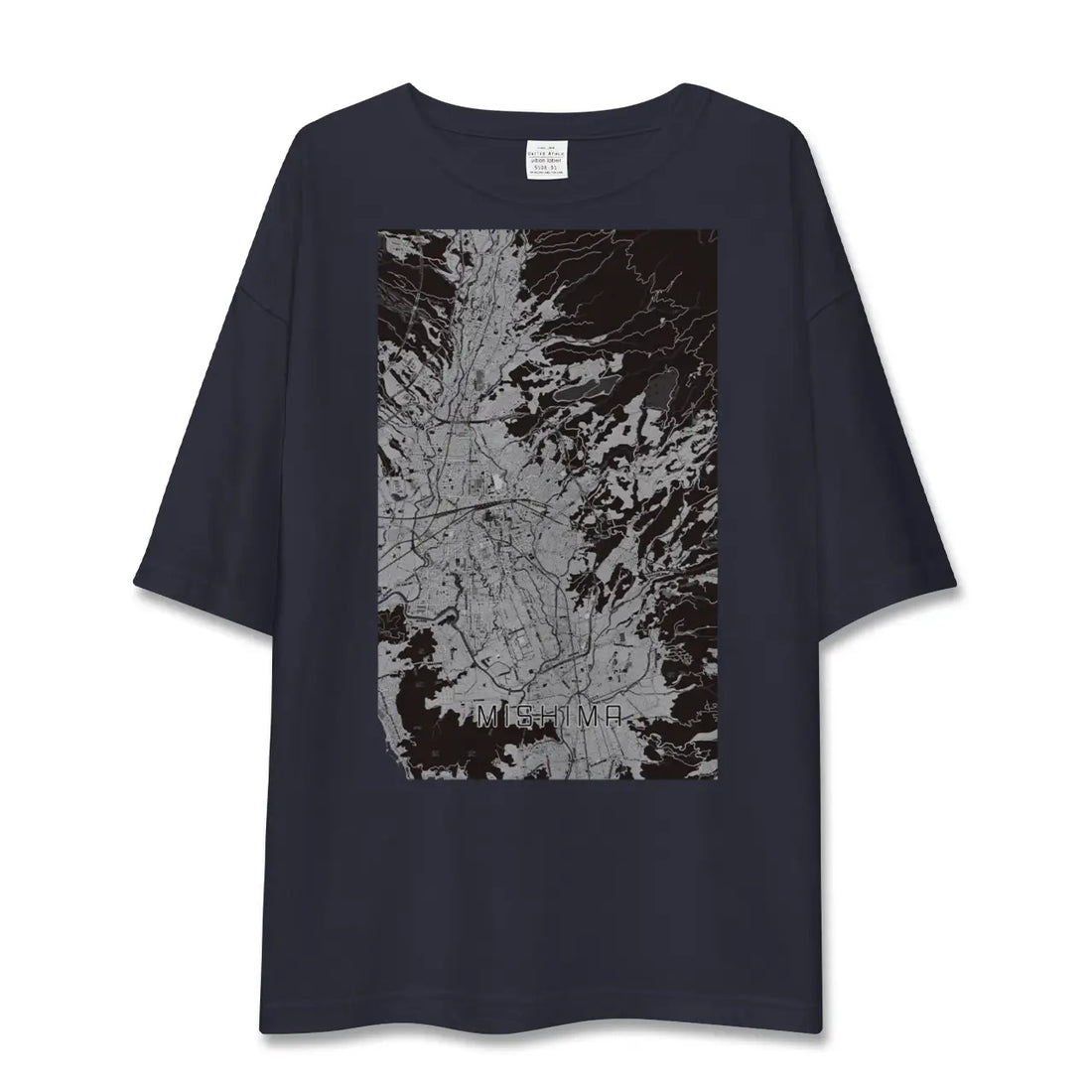 【三島（静岡県）】地図柄ビッグシルエットTシャツ