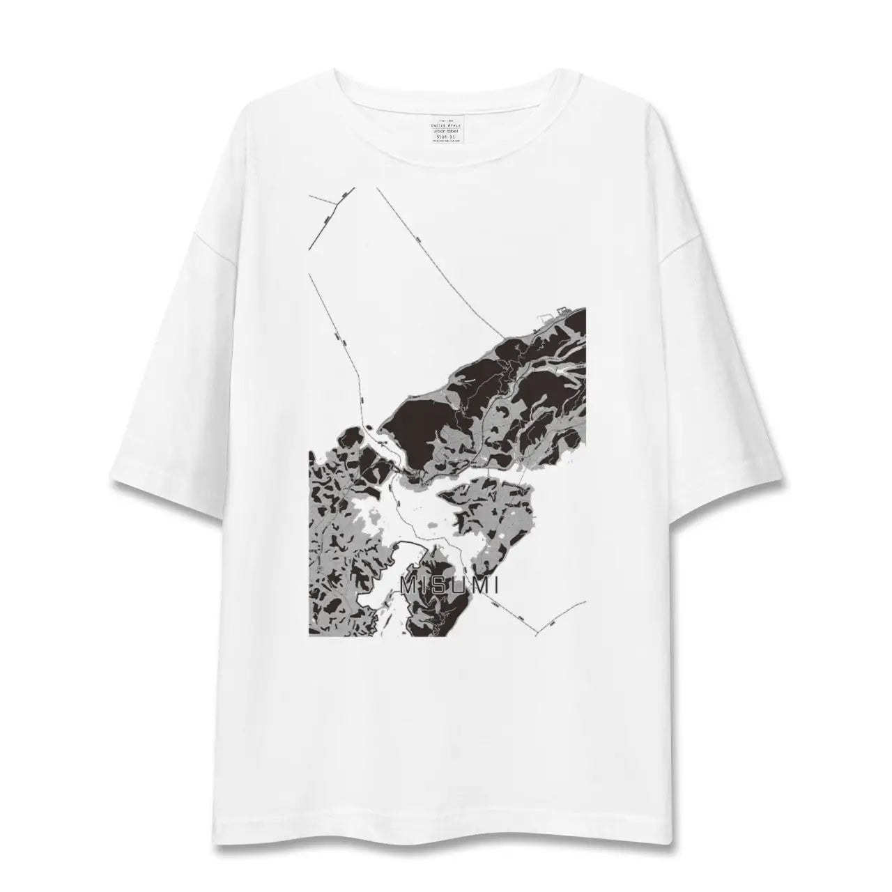 【三角（熊本県）】地図柄ビッグシルエットTシャツ
