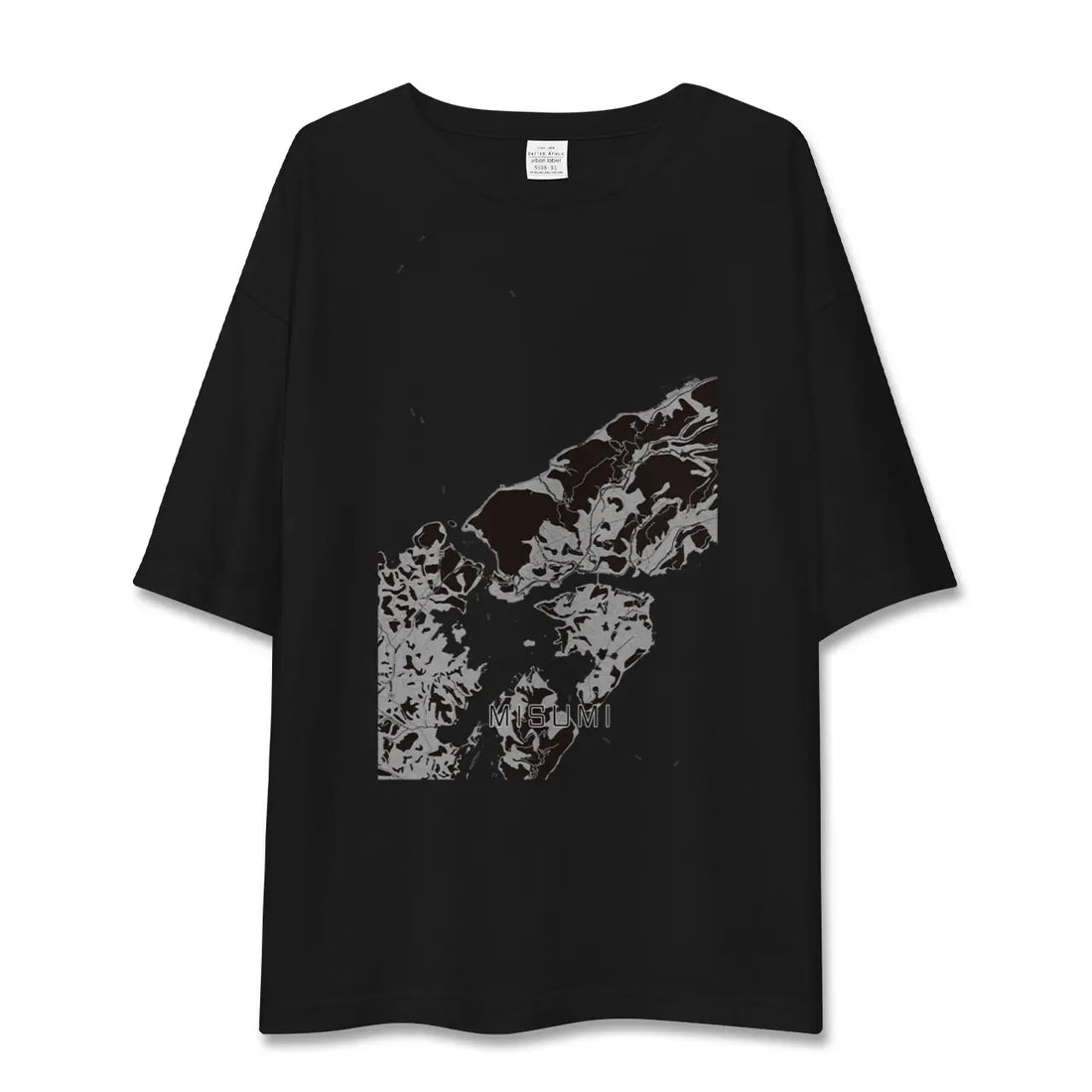 【三角(熊本県)】地図柄ビッグシルエットTシャツ