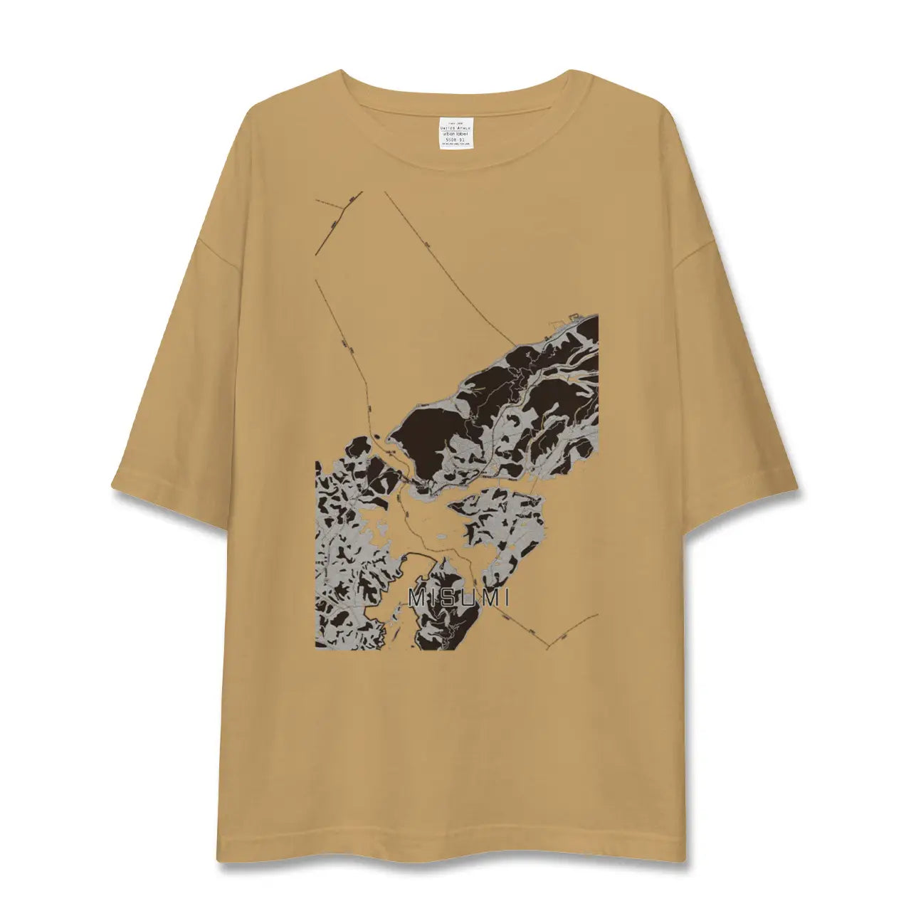 【三角（熊本県）】地図柄ビッグシルエットTシャツ