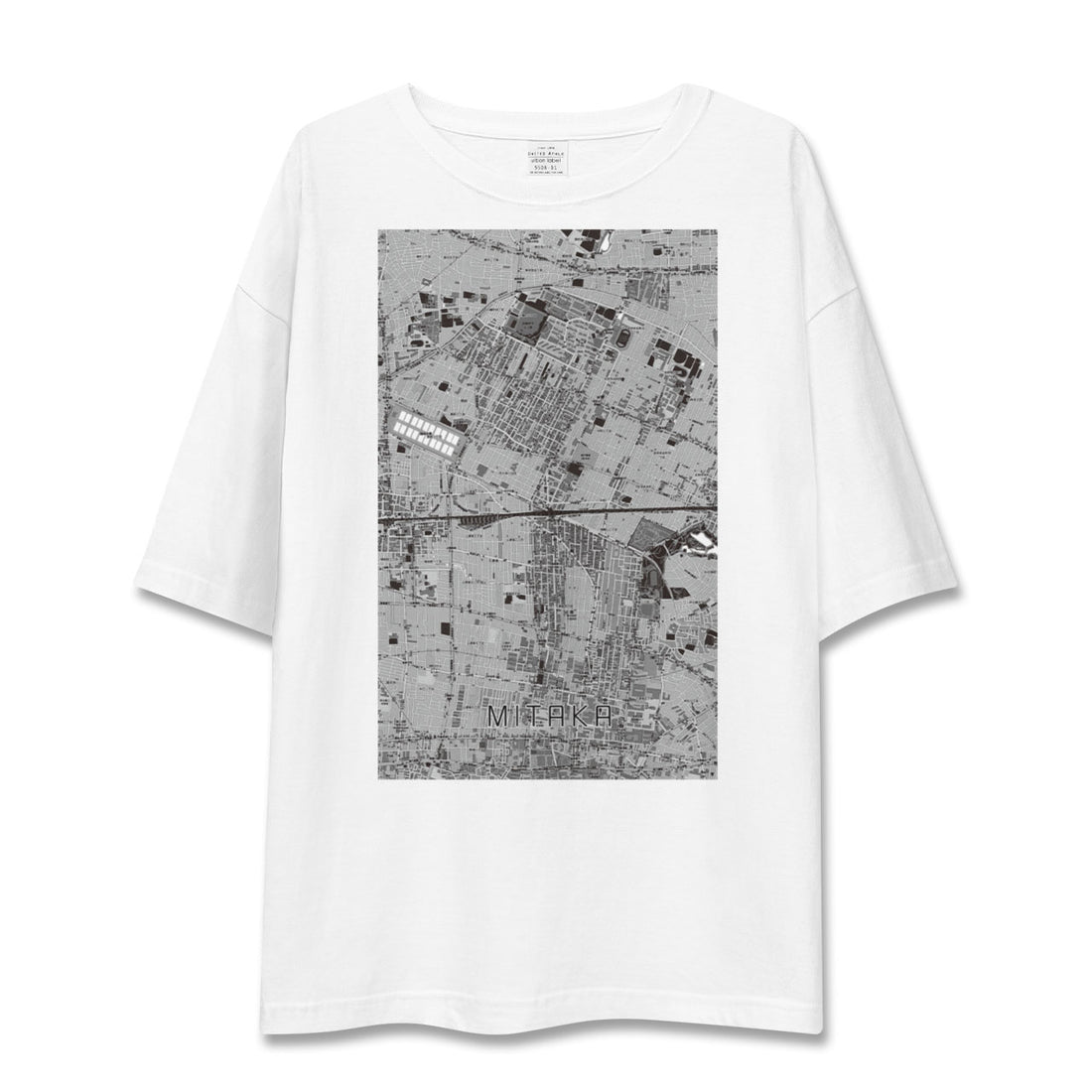 【三鷹（東京都）】地図柄ビッグシルエットTシャツ
