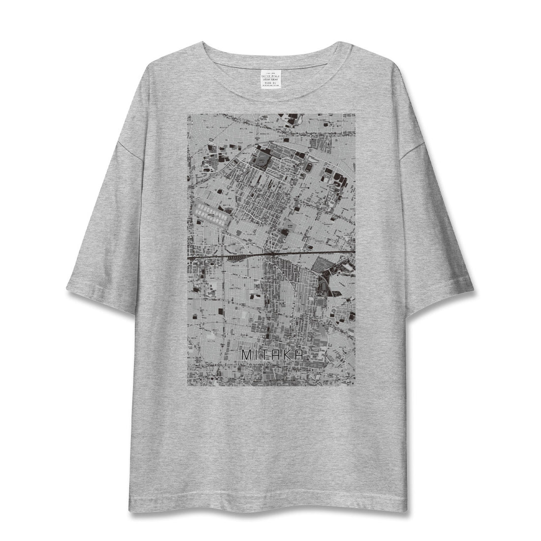 【三鷹(東京都)】地図柄ビッグシルエットTシャツ