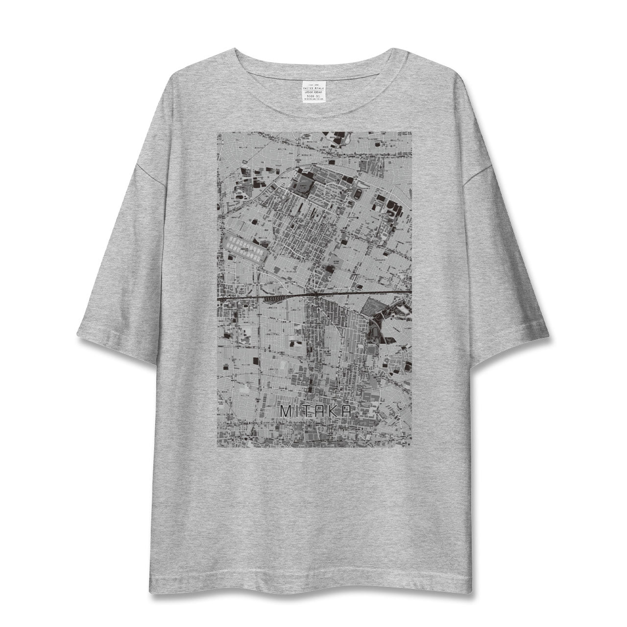 【三鷹（東京都）】地図柄ビッグシルエットTシャツ